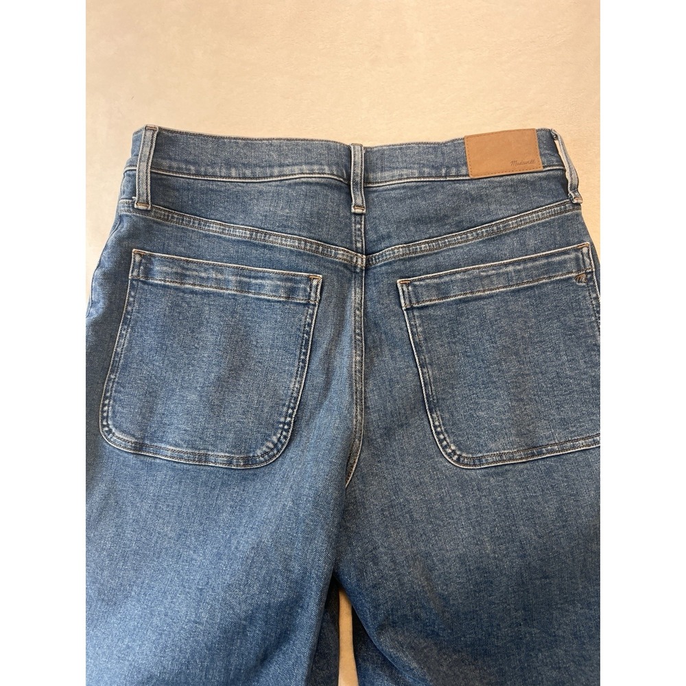 Madewell perfect vintage wide leg crop jeans 30 Medium Wash Chore Square Pockets - Picture 7 of 8